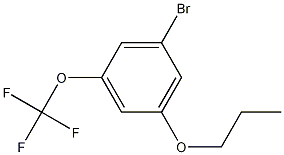 1-Bromo-3-propoxy-5-(trifluoromethoxy)benzene结构式
