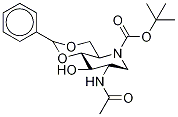 Structure of 2-ACETAMIDO-4,6-O-BENZYLIDENE-N-(TERT-BUTOXYCARBONYL)-1,2,5-TRIDEOXY-1,5-IMINO-D-GLUCITOL