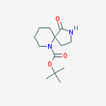 Tert-butyl 1-oxo-2,6-diazaspiro[4.5]decane-6-carboxylate结构式
