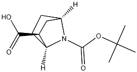 Structure of (1S,2S,4R)-7-(tert-butoxycarbonyl)-7-azabicyclo[2.2.1]heptane-2-carboxylic acid