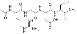 acetyl-arginyl-glycyl-aspartyl-serinamide结构式