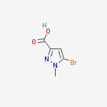5-bromo-1-methylpyrazole-3-carboxylic Acid结构式