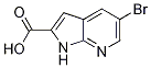 Structure of 5-Bromo-1H-pyrrolo[2,3-b]pyridine-2-carboxylic acid