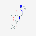 Structure of (2s)-3-imidazol-1-yl-2-[(2-methylpropan-2-yl)oxycarbonylamino]propanoic Acid