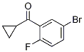 4-Bromo-2-(cyclopropylcarbonyl)-1-fluorobenzene结构式