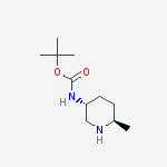 tert-Butyl ((3R,6R)-rel-6-methylpiperidin-3-yl)carbamate结构式