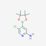 5-chloro-4-(4,4,5,5-tetramethyl-1,3,2-dioxaborolan-2-yl)pyridin-2-amine结构式