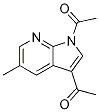 1,1'-(5-Methyl-1H-pyrrolo[2,3-b]pyridine-1,3-diyl) diethanone结构式