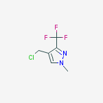 Structure of 4-(ChloroMethyl)-1-Methyl-3-trifluoroMethyl-1H-pyrazole