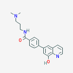 N-[3-(Dimethylamino)propyl]-4-(8-hydroxy-6-quinolinyl)benzamide结构式