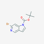 tert-Butyl 6-bromo-1H-pyrrolo[3,2-c]pyridine-1-carboxylate结构式
