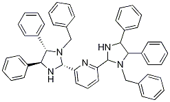 Structure of 2,6-Bis[(2R,4S,5S)-1-benzyl-4,5-diphenyliMidazolidin-2-yl]pyridine