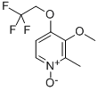 Structure of PYRIDINE, 3-METHOXY-2-METHYL-4-(2,2,2-TRIFLUOROETHOXY)-, 1-OXIDE