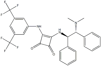 Structure of 3-[[3,5-bis(trifluoroMethyl)phenyl]aMino]-4-[[(1R,2R)-2-(diMethylaMino)-1,2-diphenylethyl]aMino]-3-Cyclobutene-1,2-dione