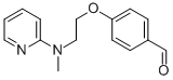 Structure of 4-[2-[METHYL(PYRIDINE-2-YL)AMINO]ETHOXY]-BENZALDEHYDE