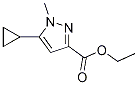 Structure of ethyl 5-cyclopropyl-1-methyl-1H-pyrazole-3-carboxylate