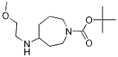 Structure of tert-butyl 4-(2-methoxyethylamino)azepane-1-carboxylate