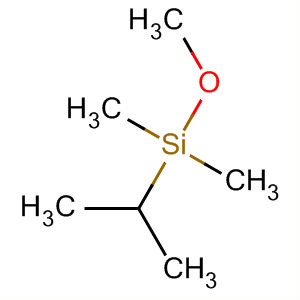 Structure of Silane, methoxydimethyl(1-methylethyl)-