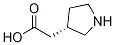 Structure of (S)-2-(pyrrolidin-3-yl)acetic acid