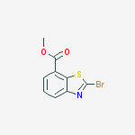 Methyl 2-bromo-1,3-benzothiazole-7-carboxylate结构式