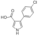 Structure of 4-(4-CHLORO-PHENYL)-1H-PYRROLE-3-CARBOXYLIC ACID