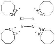 Structure of BIS(CYCLOOCTENE)IRIDIUM(I) CHLORIDE, DIMER