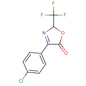 Structure of 5(2H)-Oxazolone, 4-(4-chlorophenyl)-2-(trifluoromethyl)-