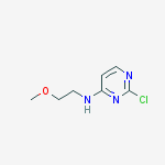 Structure of 2-chloro-N-(2-methoxyethyl)pyrimidin-4-amine