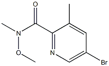 Structure of 5-Bromo-N-methoxy-N,3-dimethylpicolinamide