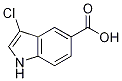 Structure of 3-chloro-1H-indole-5-carboxylic acid