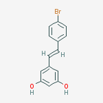 Structure of 3,5-DIHYDROXY-4'-BROMOSTILBENE