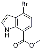 Structure of 1H-Indole-7-carboxylic acid, 4-broMo-, Methyl ester