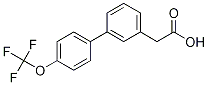 Structure of {3-[4-(TRIFLUOROMETHOXY)PHENYL]PHENYL}ACETIC ACID