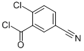 Benzoyl chloride,2-chloro-5-cyano-结构式