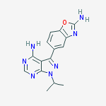 Structure of 5-(4-aMino-1-isopropyl-1H-pyrazolo[3,4-d]pyriMidin-3-yl)benzo[d]oxazol-2-aMine