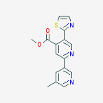 Structure of Methyl 5'-methyl-5-(thiazol-2-yl)-[2,3'-bipyridine]-4-carboxylate