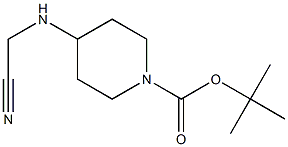 tert-Butyl 4-((cyanoMethyl)aMino)piperidine-1-carboxylate结构式