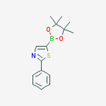 Structure of 2-phenyl-5-(4,4,5,5-tetraMethyl-1,3,2-dioxaborolan-2-yl)-Thiazole