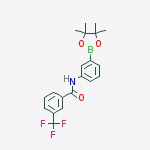 Structure of 3-3-(Trifluoromethyl)benzoylaminobenzene-boronic acid pinacol ester