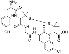 Structure of (D-PEN2,P-CHLORO-PHE4,D-PEN5)-ENKEPHALIN