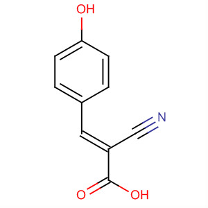 Structure of 2-Propenoic acid, 2-cyano-3-(4-hydroxyphenyl)-, (2E)-