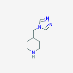4-((4H-1,2,4-triazol-4-yl)methyl)piperidine结构式