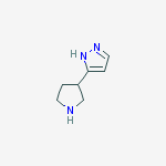 Structure of 3-(pyrrolidin-3-yl)-1H-pyrazole
