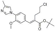 (E)-tert-butyl 5-chloro-2-(3-Methoxy-4-(4-Methyl-1H-iMidazol-1-yl)benzylidene)pentanoate结构式