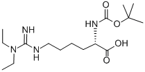 Structure of BOC-HOMOARG(ET)2-OH