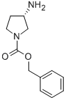 (S)-1-苄氧羰基-3-氨基吡咯烷结构式