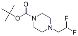 Structure of 1-Piperazinecarboxylic acid, 4-(2,2-difluoroethyl)-, 1,1-diMethylethyl ester