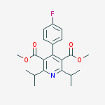 Structure of DIMETHYL 2,6-DIISOPROPYL-4-(4-FLUOROPHENYL)-PYRIDINE-3,5-DICARBOXYLATE