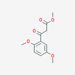 Structure of 2,5-Dimethoxy-beta-oxobenzenepropanoic acid methyl ester