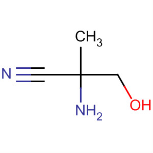 Propanenitrile, 2-amino-3-hydroxy-2-methyl-结构式
